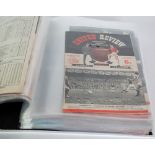 FOLDER WITH A QUANTITY OF MANCHESTER UNITED FOOTBALL PROGRAMMES, to include; season 1963-64 / 69/