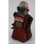 A CRAGSTAN'S (Made in Japan) tinplate battery operated 'Mr Robot' 11" (28 cm) high (poor)