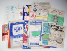 MIXED LOT OF FOOTBALL LEAGUE CLUBS PROGRAMMES FROM THE FORTY'S TO THE SIXTY'S , BRADFORD CITY SPURS,
