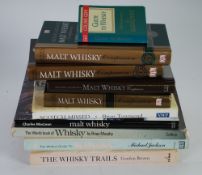 TEN VOLUMES, VARIOUS AUTHORS RELATING TO COLLECTING, AND THE HISTORY OF, SCOTCH WHISKY to include