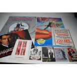 JAMES BOND - MIXED LOT FOUR 1960's/70's DANISH ADVERTISING BROCHURES 'From Russia with Love' (