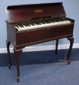 THOMAS MACHELL & SONS, GLASGOW, 'DULCITONE' in dark mahogany rectangular case, on four cabriole