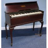 THOMAS MACHELL & SONS, GLASGOW, 'DULCITONE' in dark mahogany rectangular case, on four cabriole