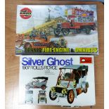 AIRFIX 1:32 SCALE LARGE PLASTIC KIT 'DENNIS FIRE ENGINE AND OMNIBUS and a MINI CRAFT 1:16 LARGE