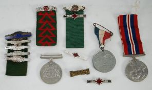 COLLECTION OF WORLD WAR II MEDALS AND ANOTHER