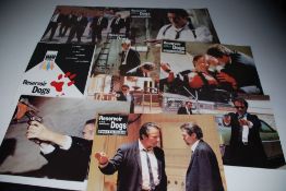 'REVEROIR DOGS', SET OF EIGHT SPANISH LOBBY STILLS and an ORIGINAL ADVERTISING FLYER from Cannes