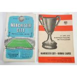 MANCHESTER CITY v GONIK-ZABRZE 1970 Cup Winners Cup Final and TWO HOMES 1958/59 v Burnley and Spurs