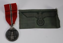 PERIOD THIRD REICH O/R BeVo WOVEN WEHRMACHT BREST EAGLE unissued condition, together with and