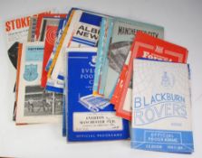 FIFTY SEVEN MANCHESTER UNITED AWAY PROGRAMMES MAINLY FROM SEASON 1965/66