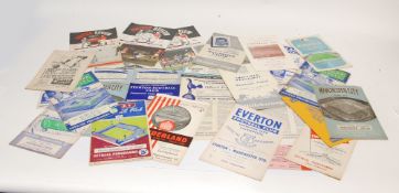 SIX MANCHESTER UNITED PROGRAMMES SEASON 1956-57, TO INCLUDE; ASTON VILLA AWAY, ATHLETICO DE BILBAO