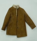 LADY'S 'HEATONA' NATURAL COLOURED SHEEPSKIN JACKET, size 12