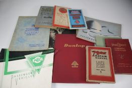INTERESTING BOOKLETS RELATING TO MAINLY PRE-WAR COACHES AND CARS to include Thornycroft Commercial