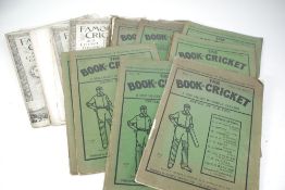 CIRCA 1900 THE BOOK OF CRICKET COMPLETE IN SIXTEEN SIXPENNY WEEKLY PARTS PUBLISHED BY GEORGE NEWNES,