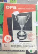 SIX EUROPEAN PROGRAMMES GLASGOW RANGERS V BAYERN MUNICH, EUROPEAN CUP WINNERS FINAL 1967 AND