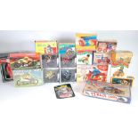 A SELECTION OF BOXED MODEL MOTORCYCLES, T.T. Race Game, Selcol Speed Cop, Self Balancing Motion