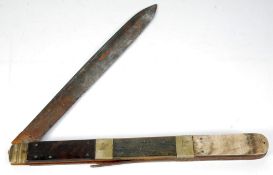 LATE 19TH/EARLY 20TH CENTURY SAMUEL GILL SHEFFIELD LARGE CLASP KNIFE "FOR THE GOLD SEARCHES