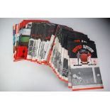 QUANTITY OF MANCHESTER UNITED HOME PROGRAMMES SEASONS 65/65 66/67 67/68 68/69 127 IN TOTAL