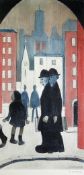 •L. S. . LOWRY (1887 - 1976) ARTIST SIGNED LIMITED EDITION COLOUR PRINT 'Two Brothers' an edition of