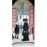 •L.S. LOWRY (1887-1976) ARTIST SIGNED LIMITED EDITION COLOUR PRINT 'Two brothers' an edition of