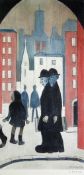 •L.S. LOWRY (1887-1976) ARTIST SIGNED LIMITED EDITION COLOUR PRINT 'Two brothers' an edition of