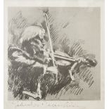 •HAROLD RILEY (b.1934) ARTIST SIGNED LIMITED EDITION PRINT 'Portrait of Yehudi Menuhin' Signed by