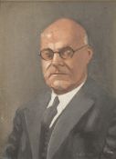 IVOR O'BRIEN (1918 - 2003) OIL PAINTING ON BOARD Head and shoulders portrait 'Alderman H Ponsonby