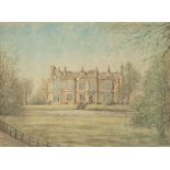 LIZ TAYLOR ARTIST SIGNED COLOUR PRINT 'Bourn Hall' Signed in pencil 14 1/2" x 19 3/4" (37 x 50cm)