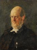 EDWARD BRENT WALKER (active 1892 - 1903) OIL PAINTING ON CANVAS 'Portrait of Rev'd Dowson' Signed