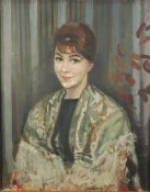 HARRY RUTHERFORD (1903 - 1985) OIL PAINTING ON CANVAS 'Portrait of Olive Bagshaw Signed 30" x 24" (