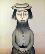•L. S. LOWRY (1887 - 1976) ARTIST SIGNED LIMITED EDITION COLOUR PRINT 'Woman with Beard' Guild