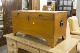 A CHINESE CAMPHOR LINED BLANKET BOX