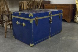 A METAL BOUND CABIN TRUNK