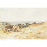 FRANCIS. B. TIGHE (1885-1926) WATERCOLOUR DRAWING Rural landscape, entitled 'Skitch, Hastings'