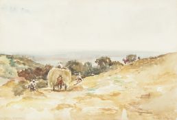 FRANCIS. B. TIGHE (1885-1926) WATERCOLOUR DRAWING Rural landscape, entitled 'Skitch, Hastings'