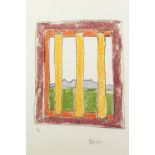 NELSON MANDELA (1918-2013) ARTIST SIGNED LIMITED EDITION LITHOGRAPHIC COLOUR PRINT 'The Window'