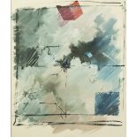 MIXED MEDIA ON PAPER ABSTRACTED CLOUD STUDY, unsigned 19 1/2" x 15 1/2" (49.5 cm x 39.5 cm) Framed