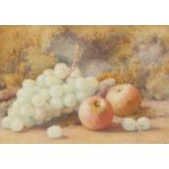 FRED SPENCER (EXL.1891-1924) WATERCOLOURS, A PAIR Still lifes with fruit, both signed lower right 7"