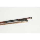 EARLY 20th CENTURY VIOLIN BOW STAMPED VUILLAUME A PARIS with round stick, 28 3/4" long overall