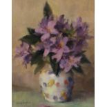 GORDON RADFORD (1036-2015) OIL ON BOARD Still life - Vase of flowers Signed 10" x 8" (25.4cm x 20.