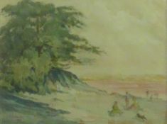 J.W. WILKINSON (Twentieth Century) WATERCOLOUR DRAWING 'Baycliffe, Bardsea, Cumbria' Signed and