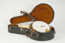 CIRCA 1932 GEORGE FORMBY SIGNATURE SPECIAL EDITION 'DALLAS' BANJOLELE very recently in use and tuned