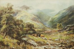 H.G. CRESSWELL (?) PAIR OF EARLY TWENTIETH CENTURY WATERCOLOUR DRAWINGS Highland scenes one with