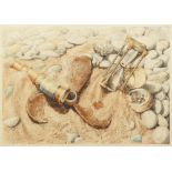 BRIAN STUART DEAN (Contemporary) WATERCOLOUR 'Washed up' Signed and dated (20)00 Lower right,