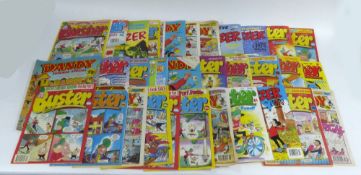 1990's CHILDREN'S COMICS - BEANO, DANDY, WHIZZER AND CHIP, BUSTER ETC... (CONTENTS OF TWO BOXES)
