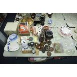 DOMESTIC POTTERY AND GLASS WARES, TABLE GLASS MATS, LIQUIDISER ETC...