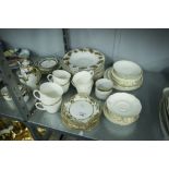 NINE MODERN INDONESIAN PORCELAIN SOUP DISHES, A SET OF SIX MODERN NORITAKE PORCELAIN SIDE PLATES,