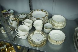 NINE MODERN INDONESIAN PORCELAIN SOUP DISHES, A SET OF SIX MODERN NORITAKE PORCELAIN SIDE PLATES,