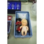 A TUDOR ROSE BLACK BABY DOLL WITH SLEEPING EYES AND ARTICULATED ARMS, A SCOTTISH BOY DOLL, A DUTCH