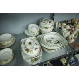 THREE ROYAL WORCESTER 'EVESHAM' PATTERN OVEN TO TABLE WARE SERVING DISHES WITH COVERS