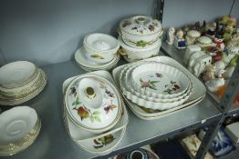 THREE ROYAL WORCESTER 'EVESHAM' PATTERN OVEN TO TABLE WARE SERVING DISHES WITH COVERS